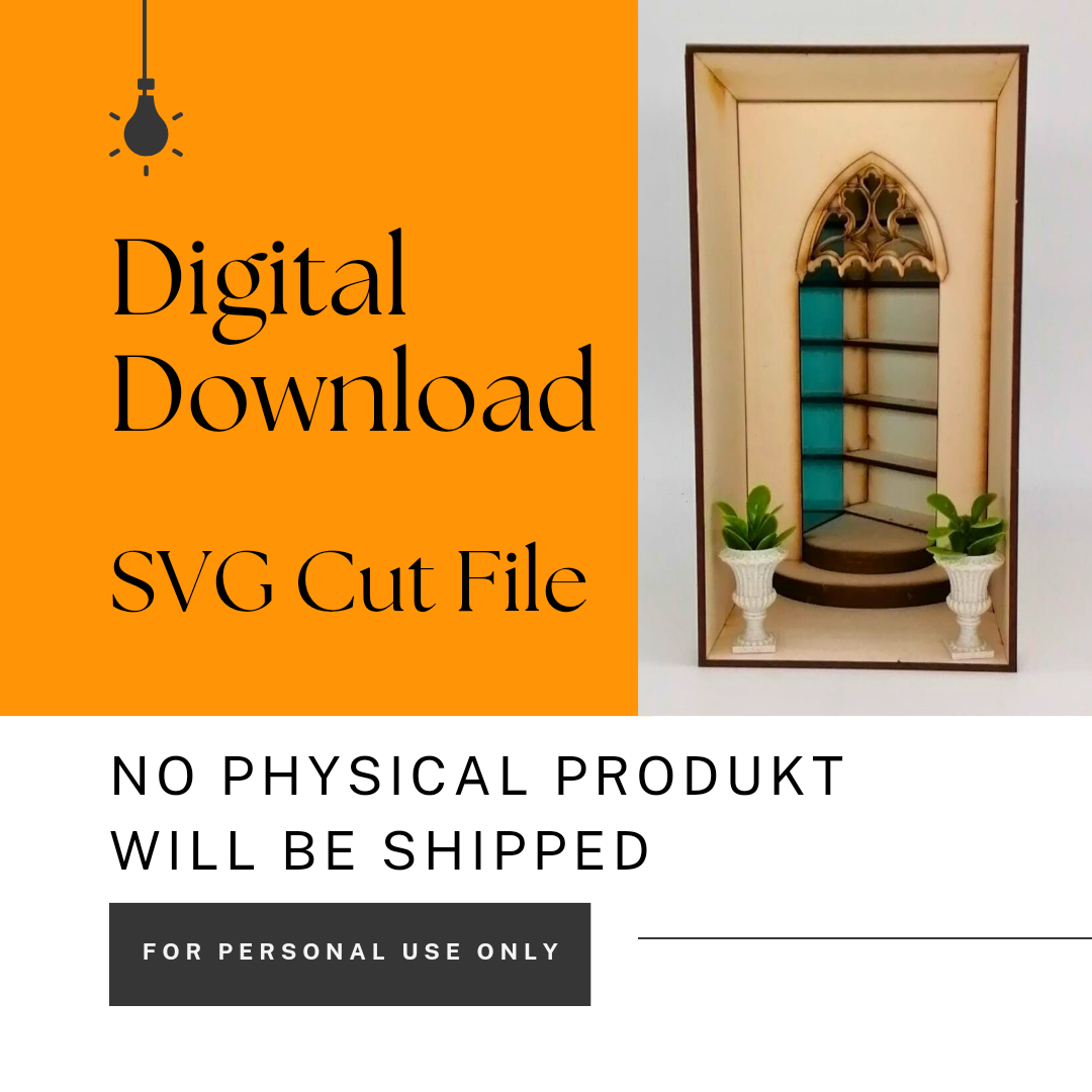 SVG digital Download Book Nook Kit Magische Bibliothek