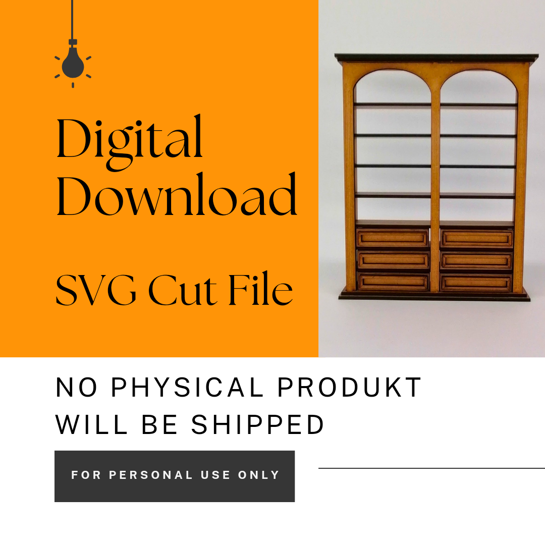 SVG download Datei Großes Regal im Maßstab 1:12