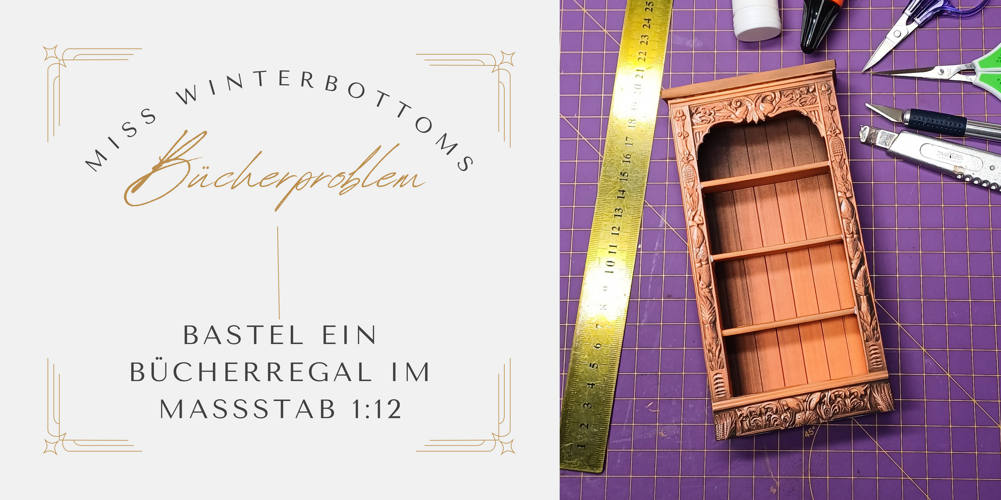 Bastelbuch mit Miniaturen im Maßstab 1:12 - Buch