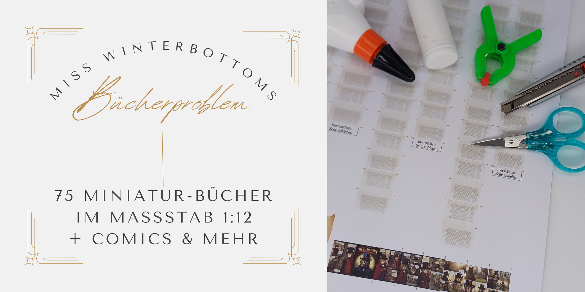 Bastelbuch mit Miniaturen im Maßstab 1:12 - Buch