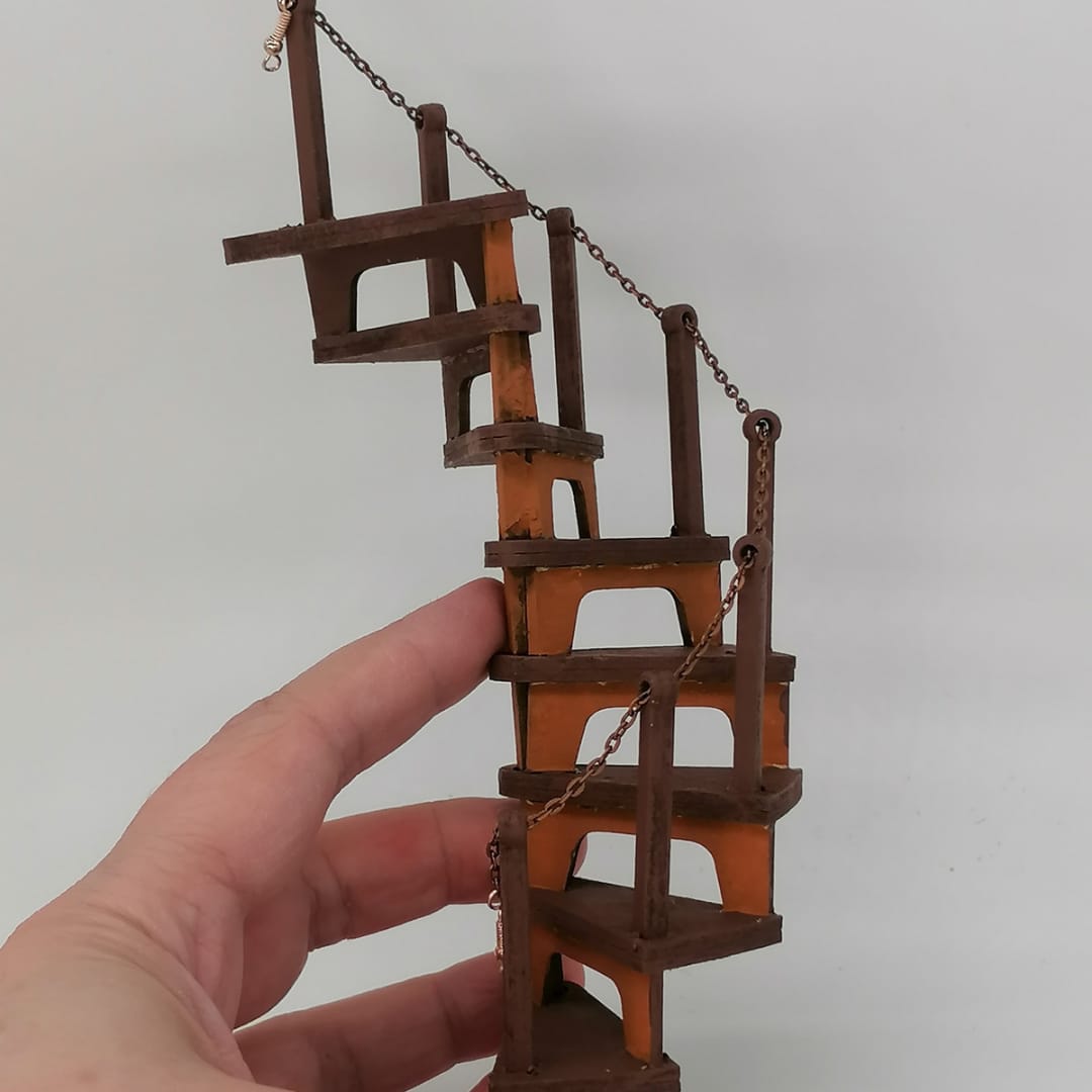 DIY-set met miniatuur wenteltrap