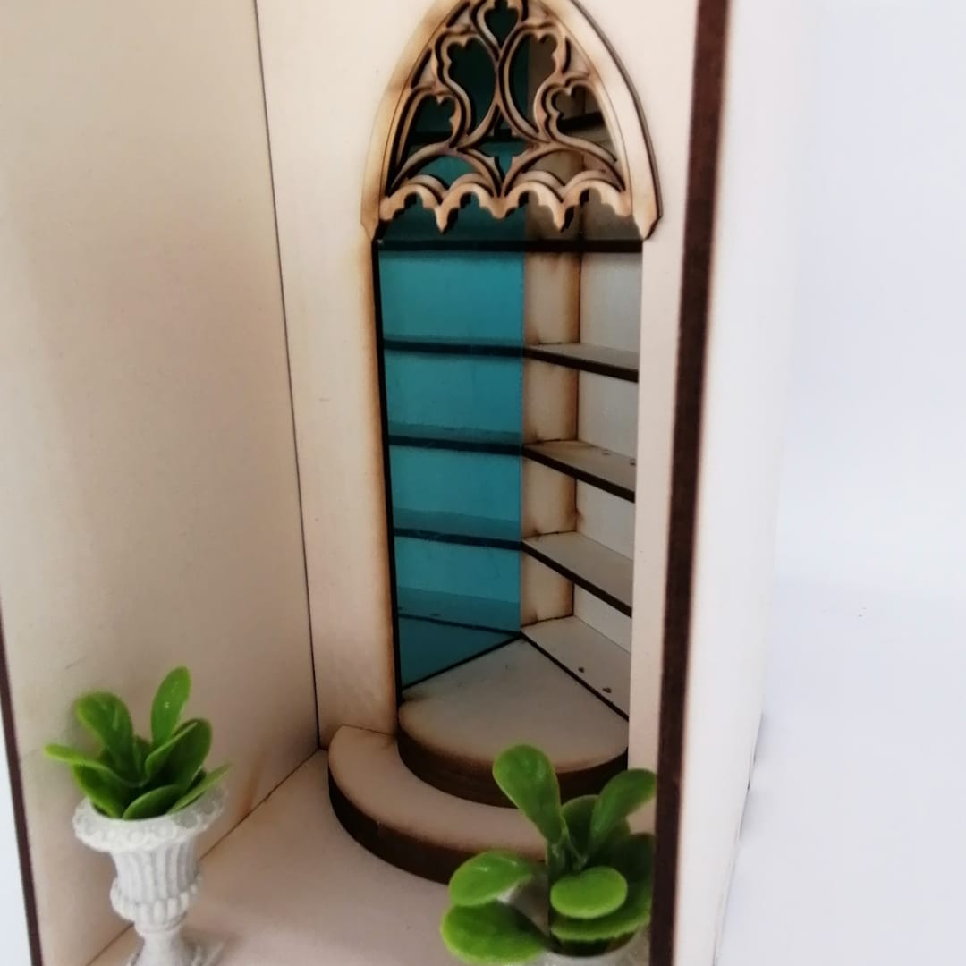 DIY Book Nook Kit Magische Bibliothek - Miniaturen