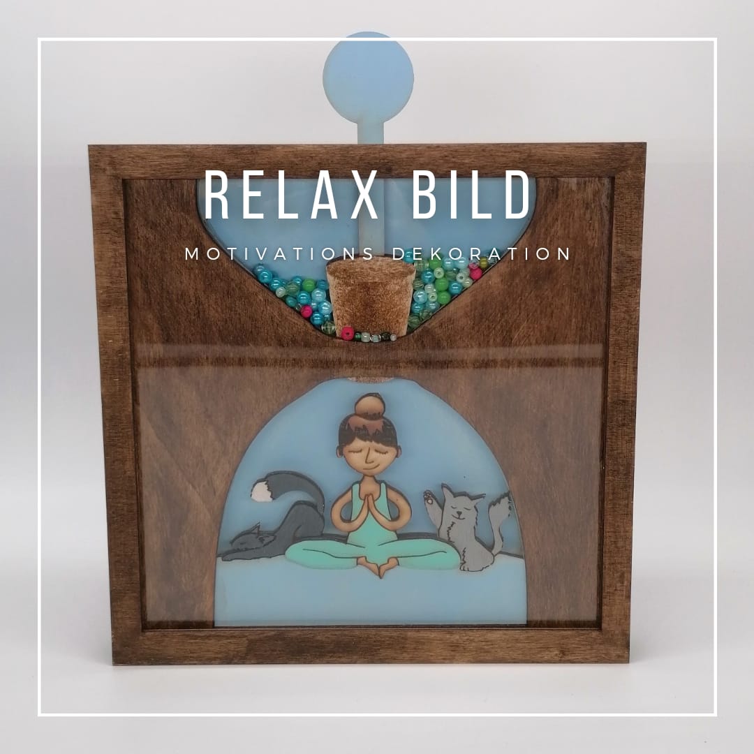 Motivations Dekoration Relax 3D Bild
