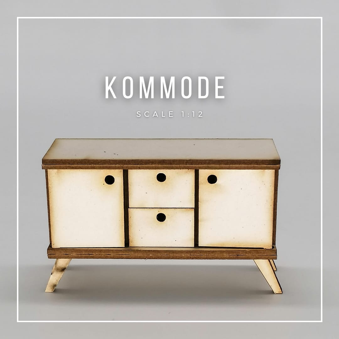 Miniatur Kommode im Maßstab 1:12
