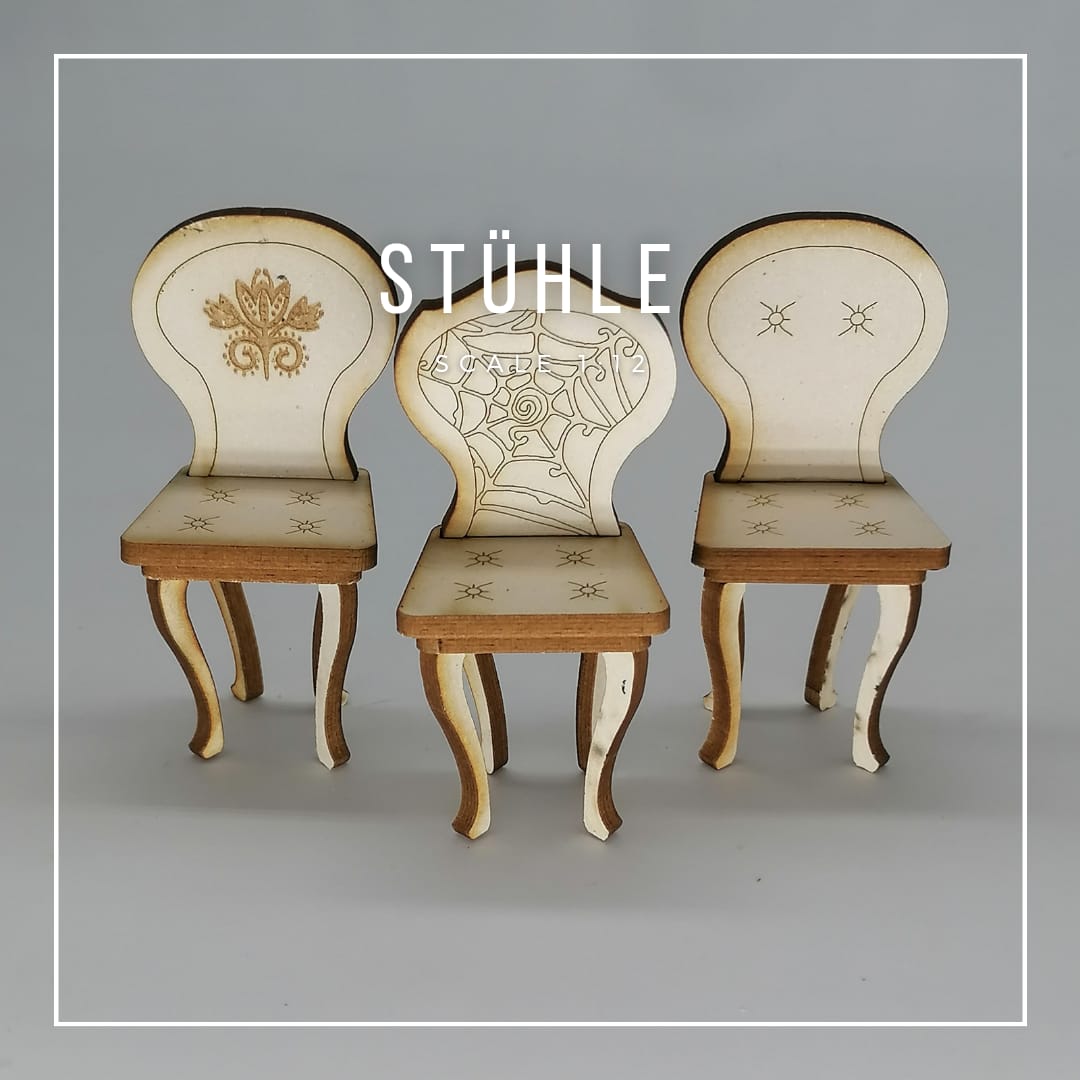 1:12 scale miniature chair
