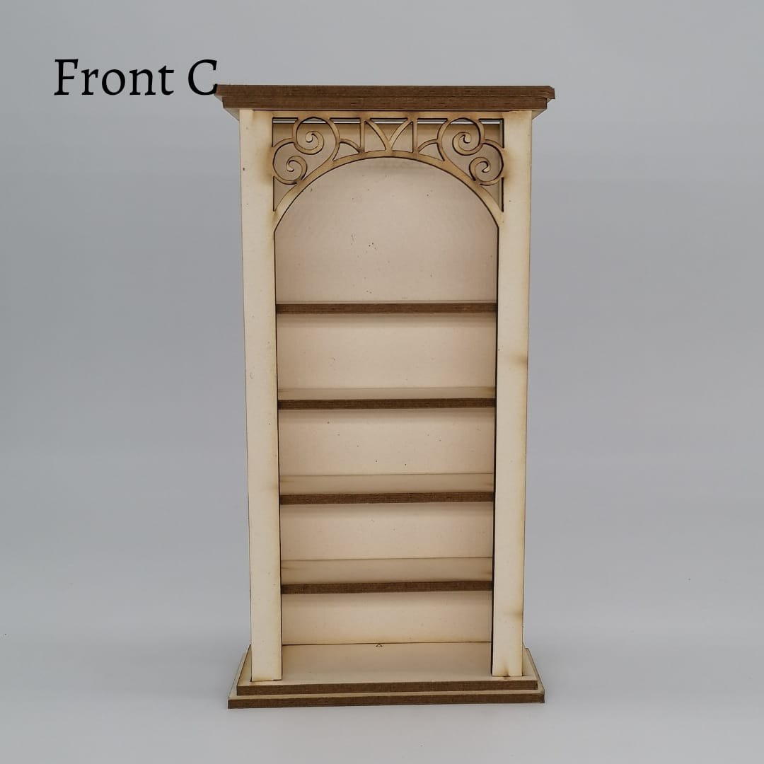 Miniatur Bücherregal im Maßstab 1:12