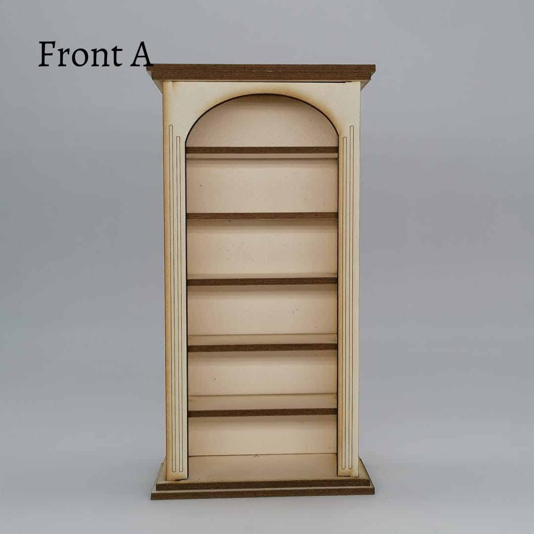 Miniatur Bücherregal im Maßstab 1:12
