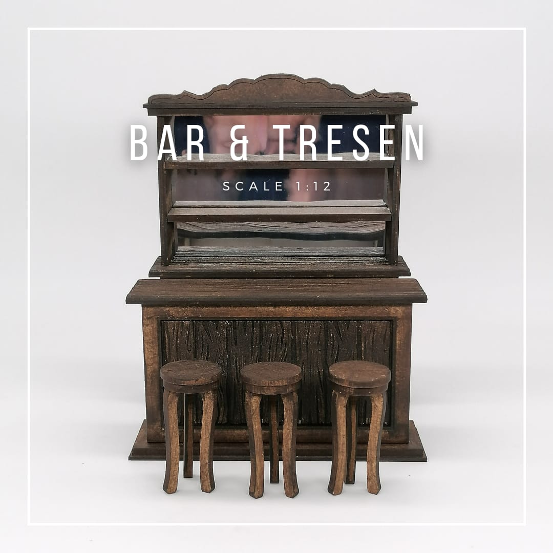 Bar met bar op een schaal van 1:12