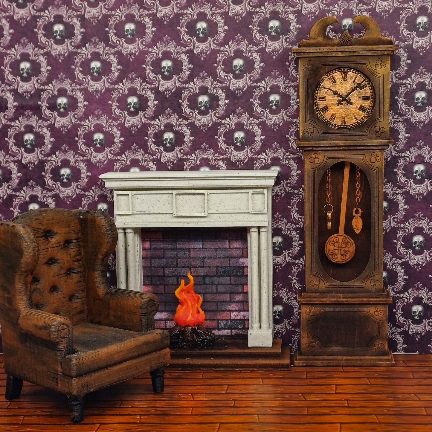 DIY Standuhr im Maßstab 1:12 - Miniaturen