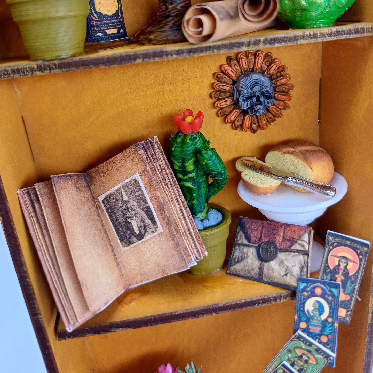 Decoración decorativa de la caja de dioramas única