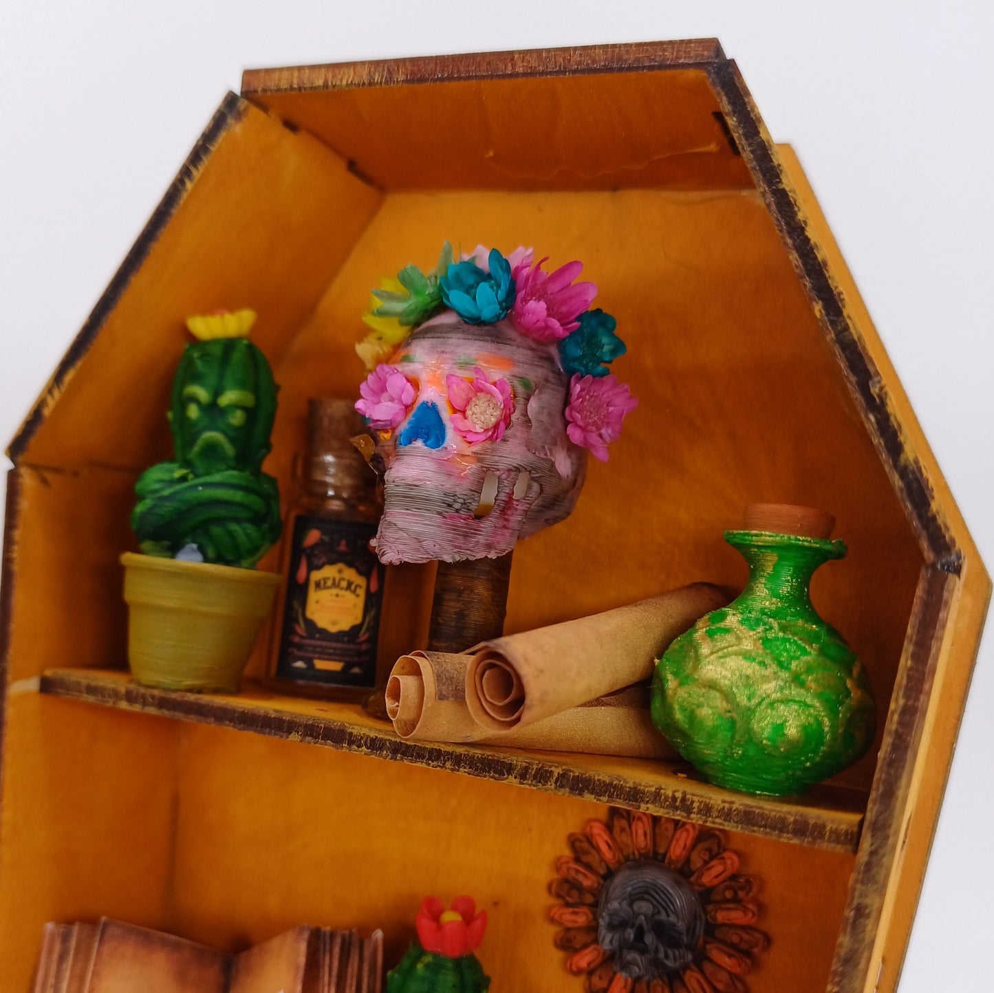 Decoración decorativa de la caja de dioramas única