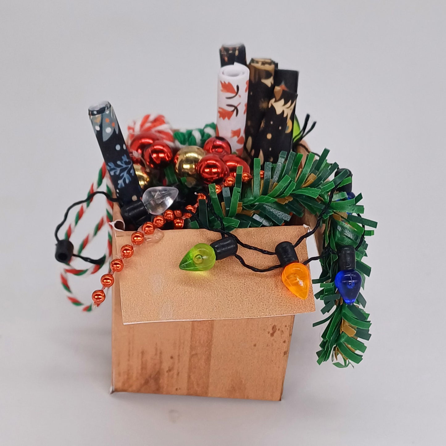 Kit de cartón de Navidad en miniatura escala 1:12