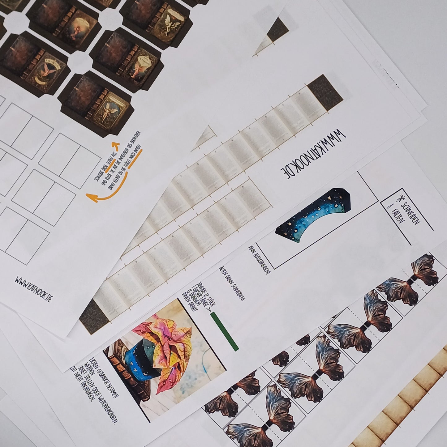 Miniatur Feen Sammlung zum Drucken und Basteln - PDF