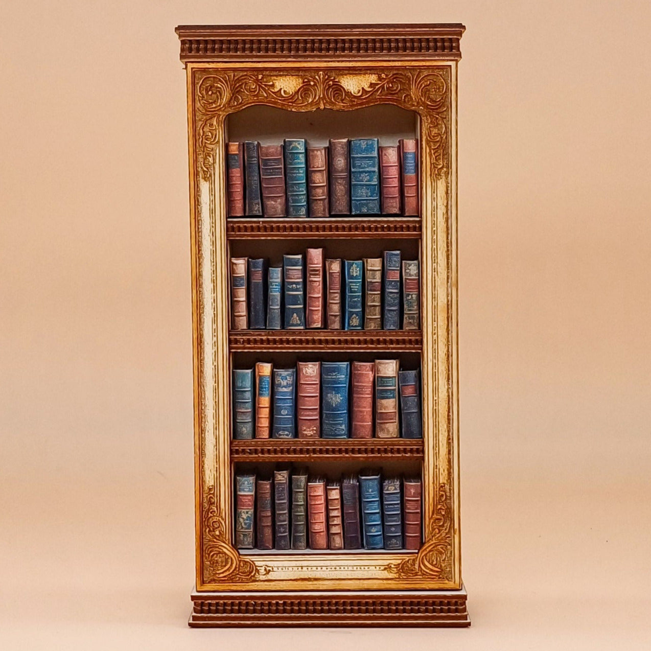 Miniatur-Bibliothek als Lasercut; Bastelbogen – inkl. 47 Miniaturbücher (Digitaldatei) DIGITAL FILE – SVG + PNG