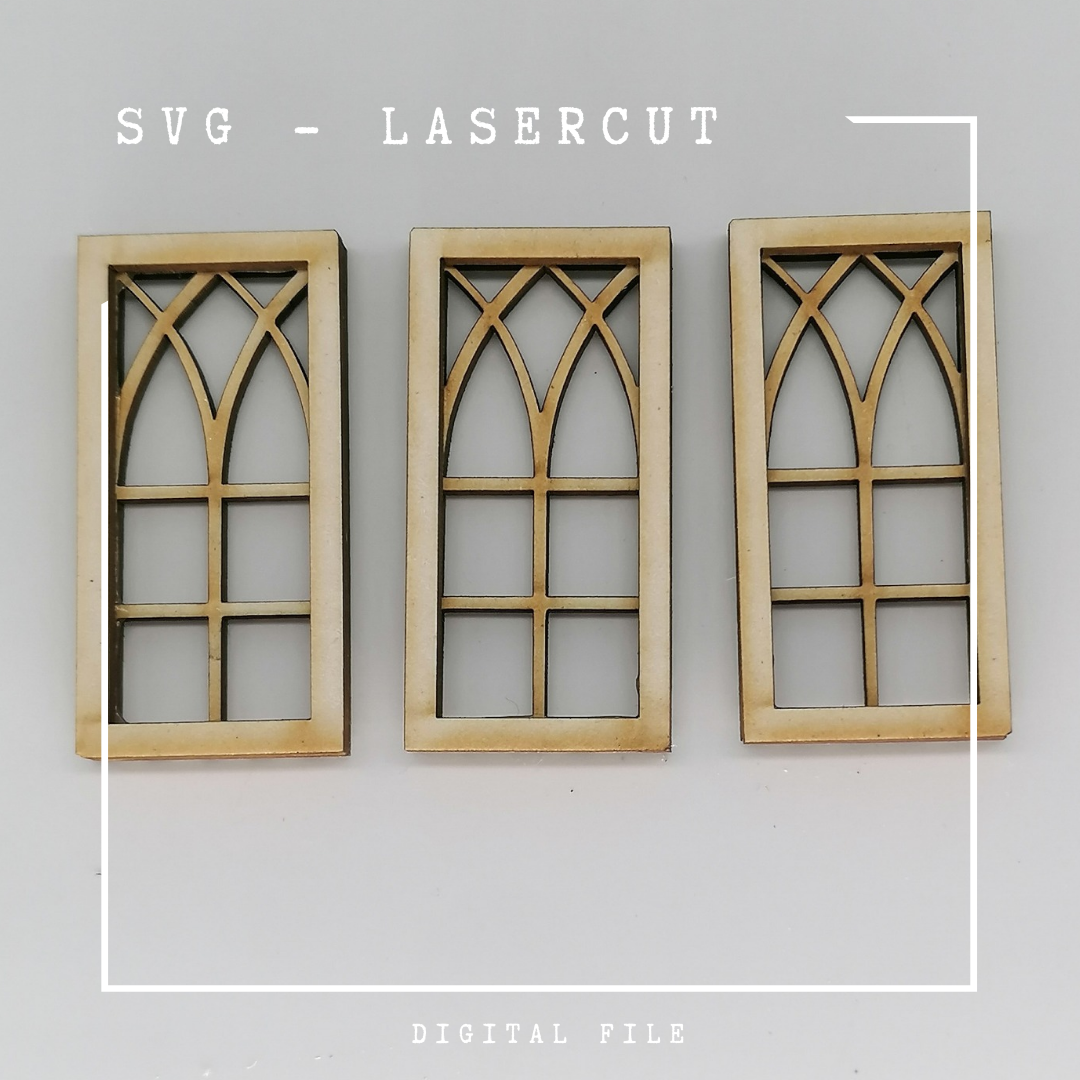 SVG Download verschiedene Miniatur Sprossenfenster