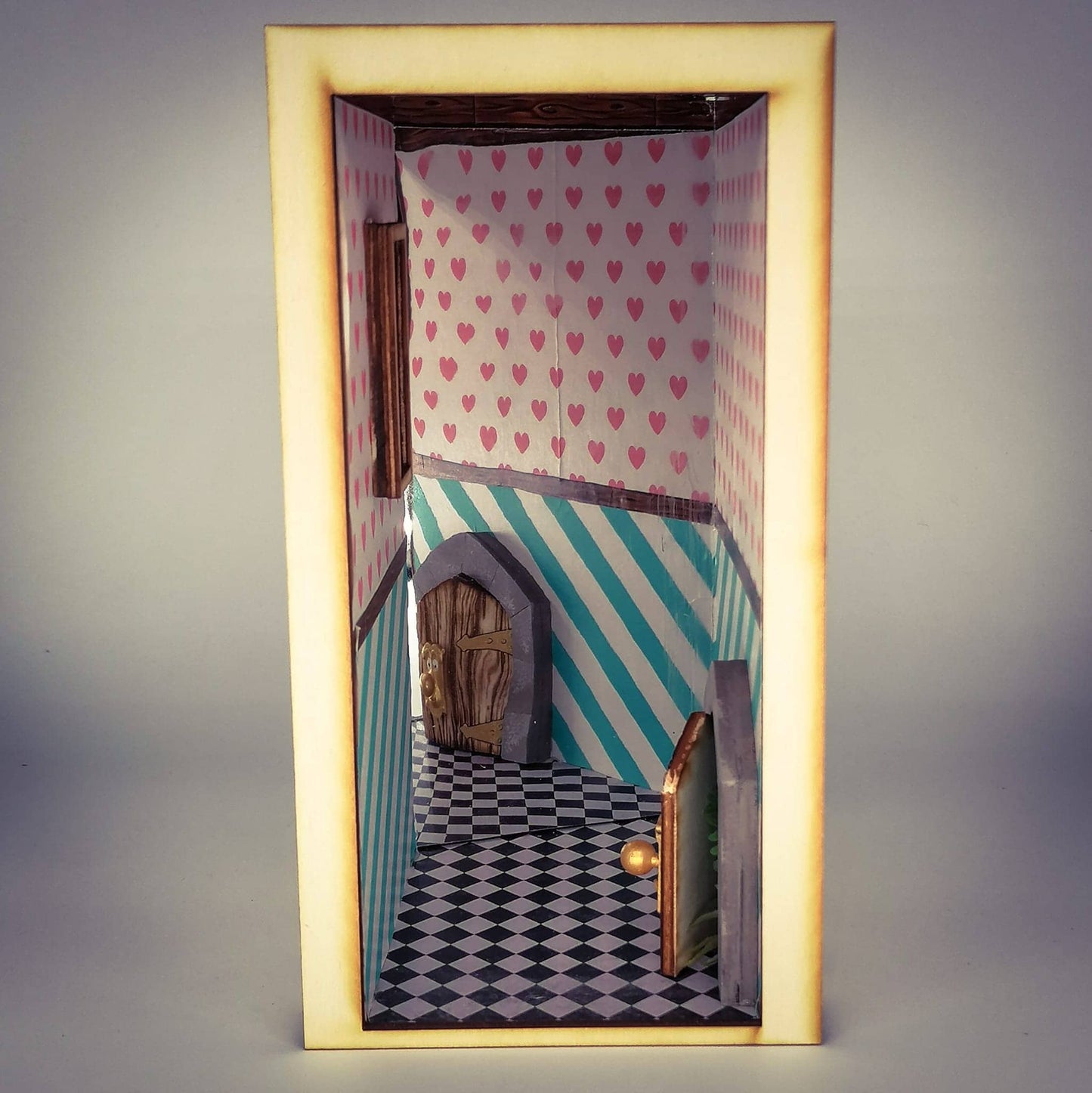 Book Nook mit Spiegel DIY Kit