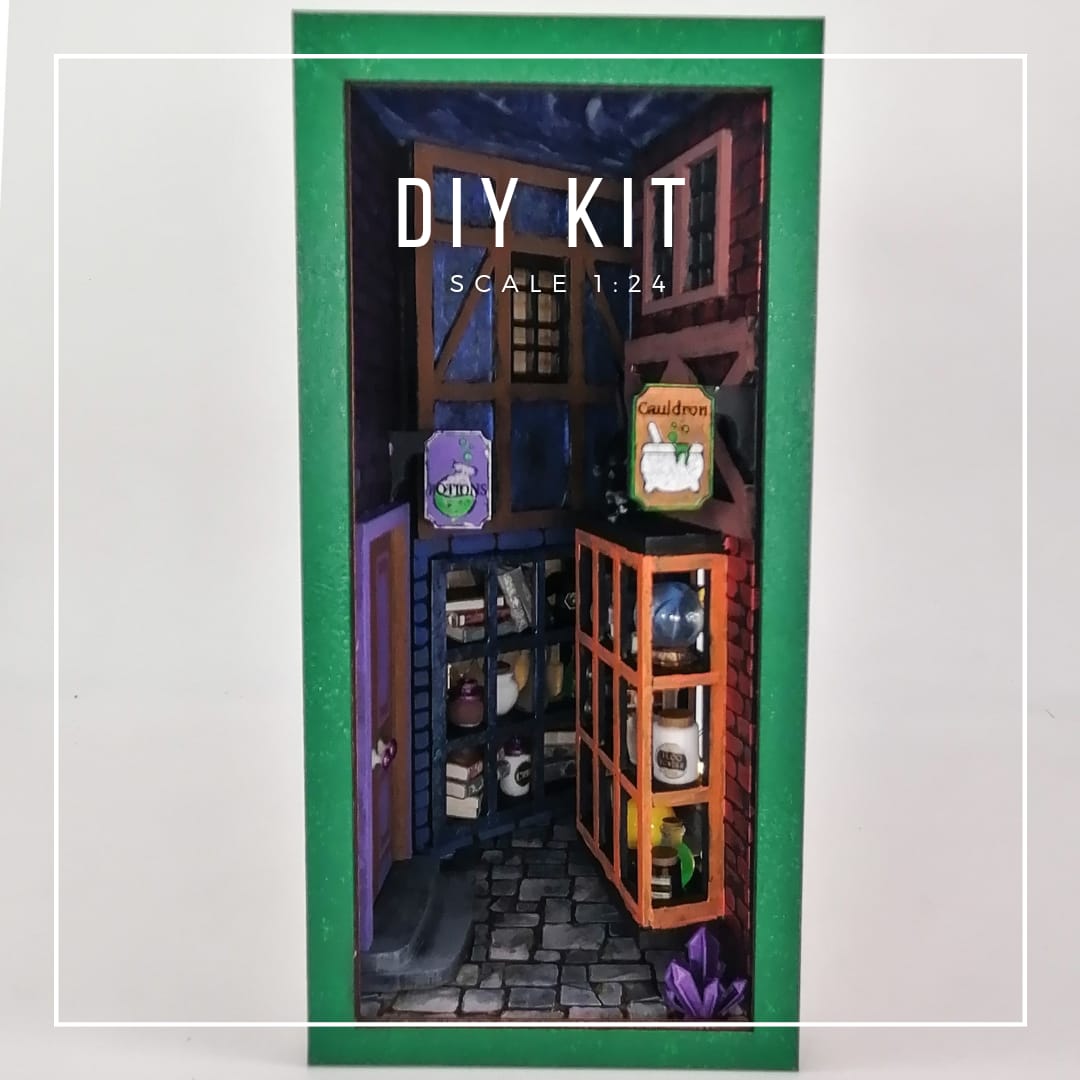 Book Nook Enchanting Winked Alley DIY Kit