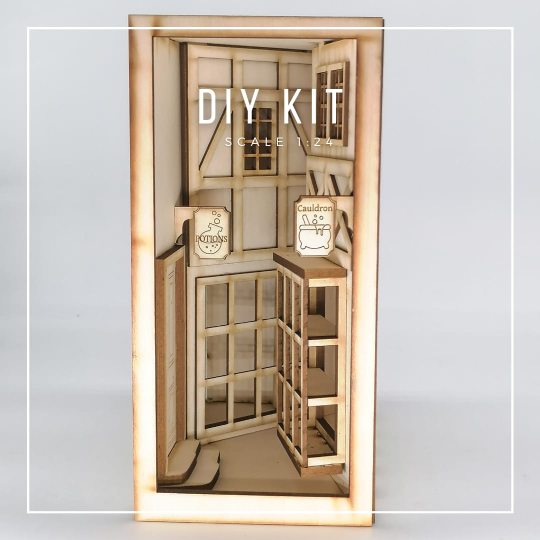Book Nook Enchanting Winked Alley DIY Kit