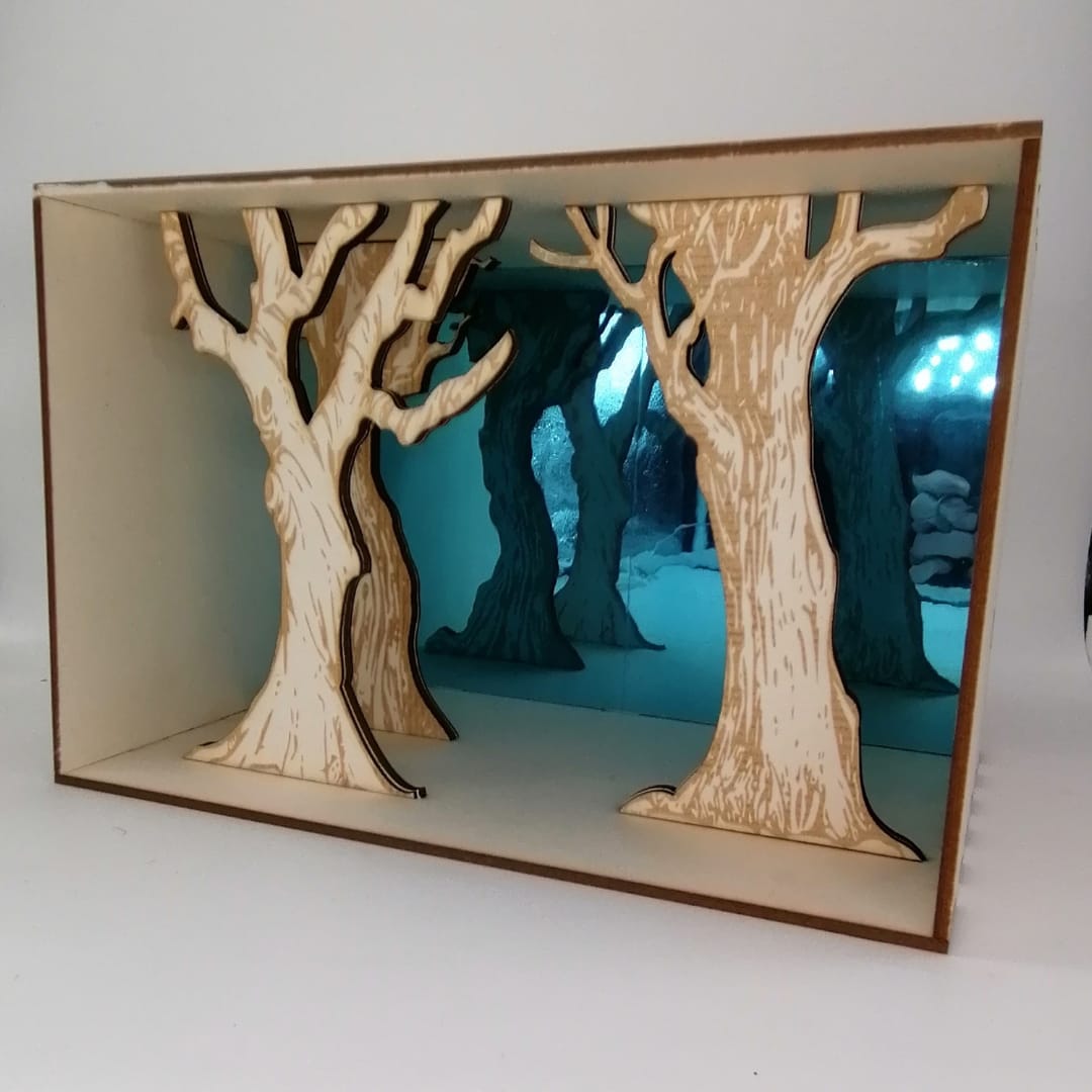 Bos Diorama Roombox met spiegel