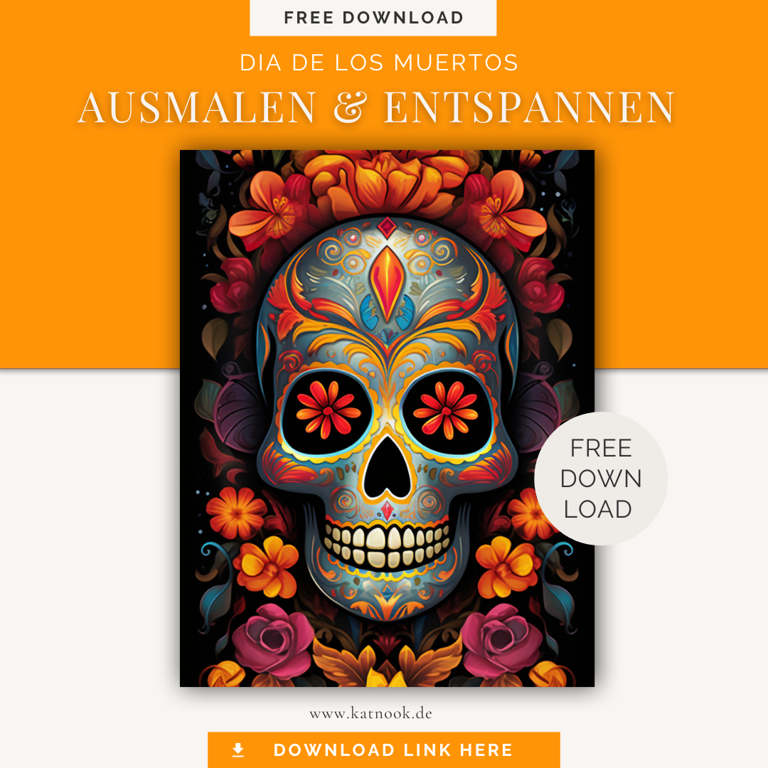 Dia de los muertos Ausmalen und Entspannen