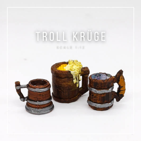 Troll pitchers 1:12 scale miniatures