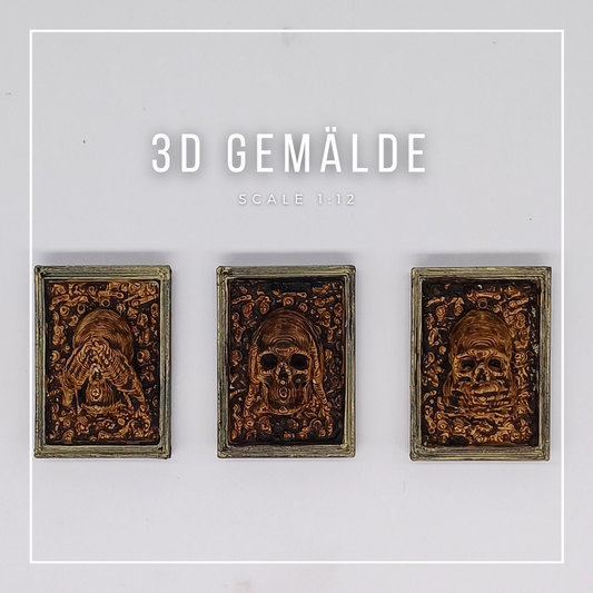 3D Gemälde Maßstab 1:12 - Miniaturen