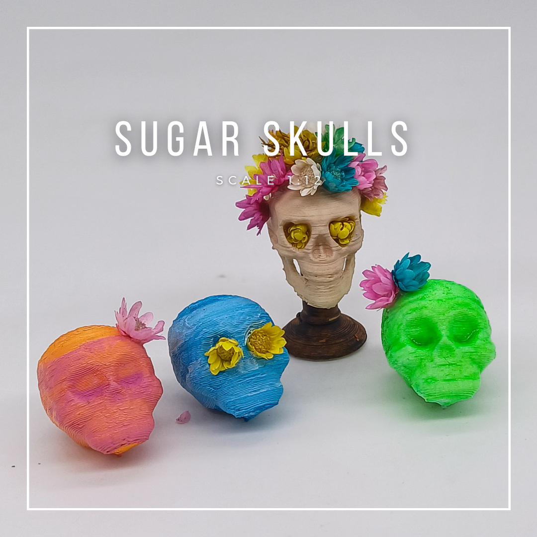Sugar Skulls im Maßstab 1:12