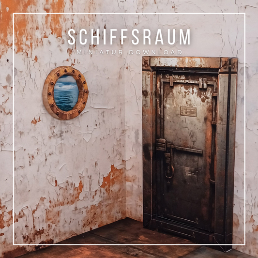 Roombox Design ’Schiffsraum’ im Maßstab 1:12 zum Drucken und Basteln - PDF