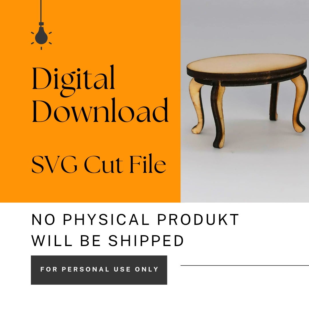 SVG download file 1:12 scale side table