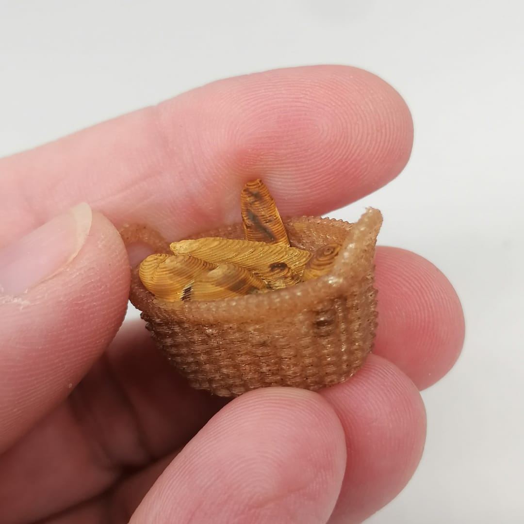Marktkörbe im Maßstab 1:12 - Brot - Miniaturen