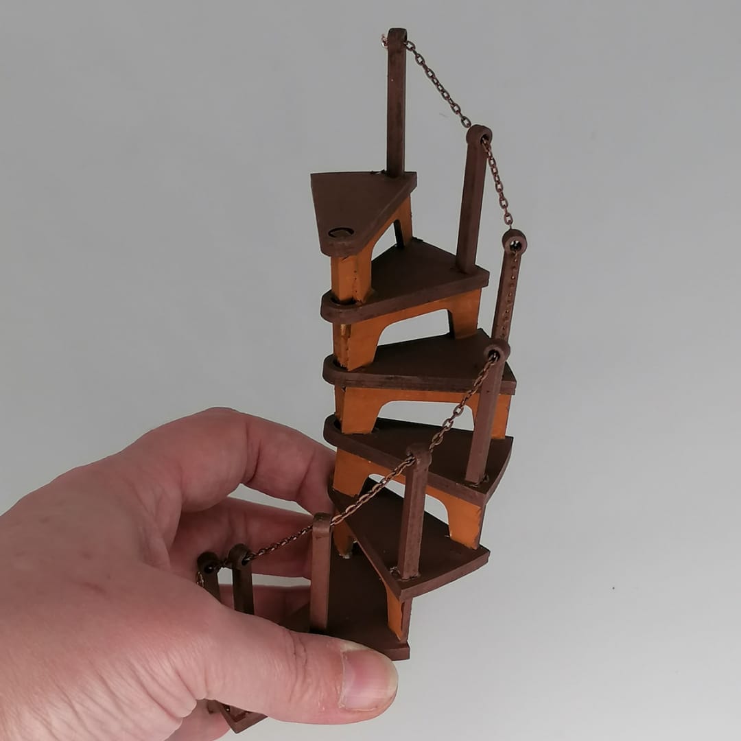 Miniatur Wendeltreppe DIY Kit - Miniaturen