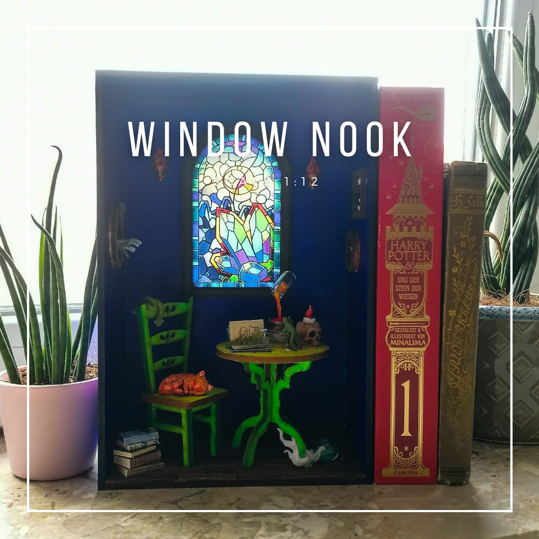 Window Nook Miniatur DIY Kit im Maßstab 1:12