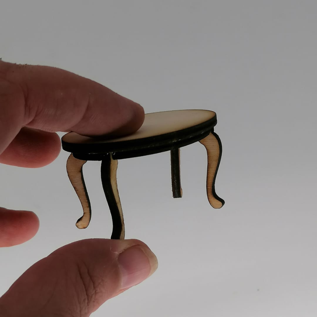 1:12 scale miniature side table