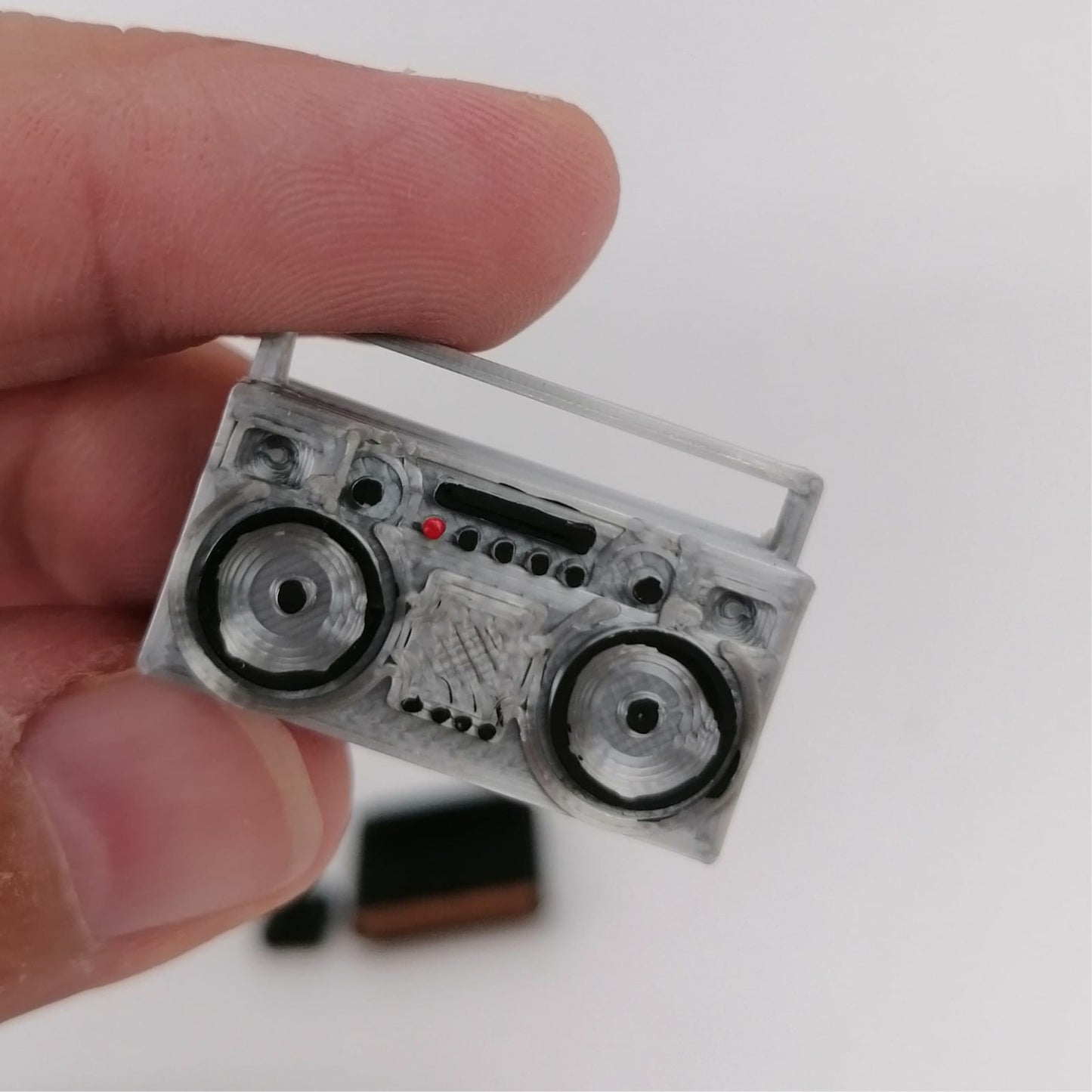 Miniature 80s 1:12 scale multimedia set