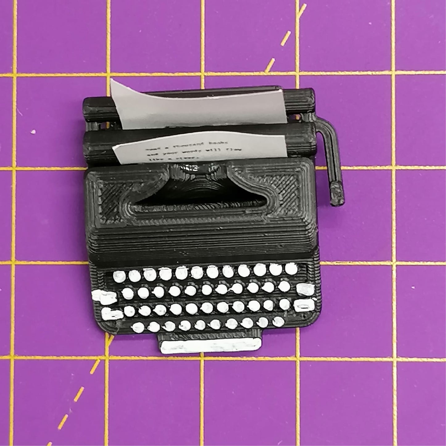 Miniatuur typemachine