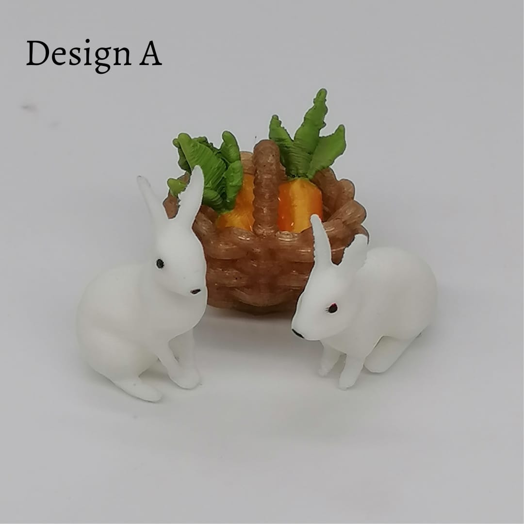 Hasen im Maßstab 1:12 - Design A - Miniaturen