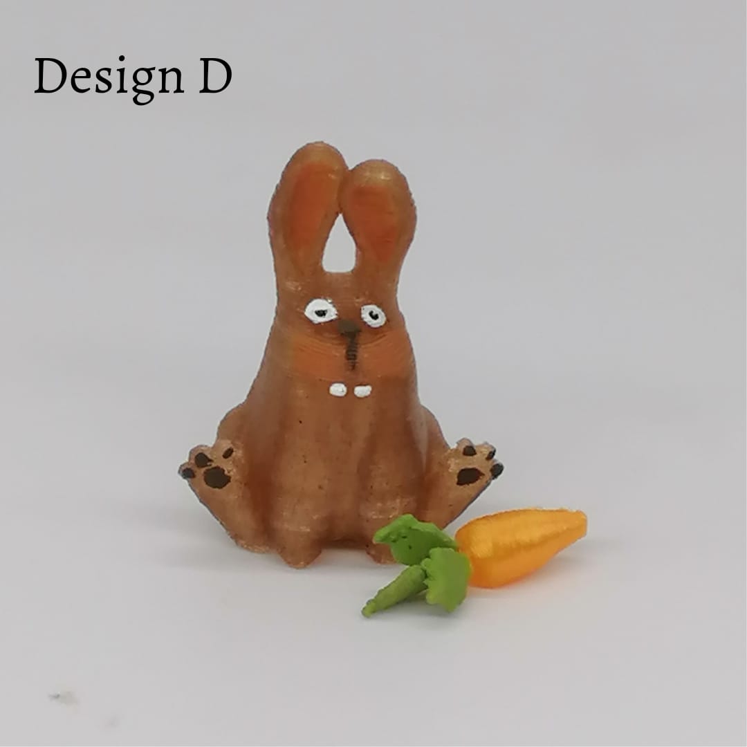 Hasen im Maßstab 1:12 - Design D - Miniaturen