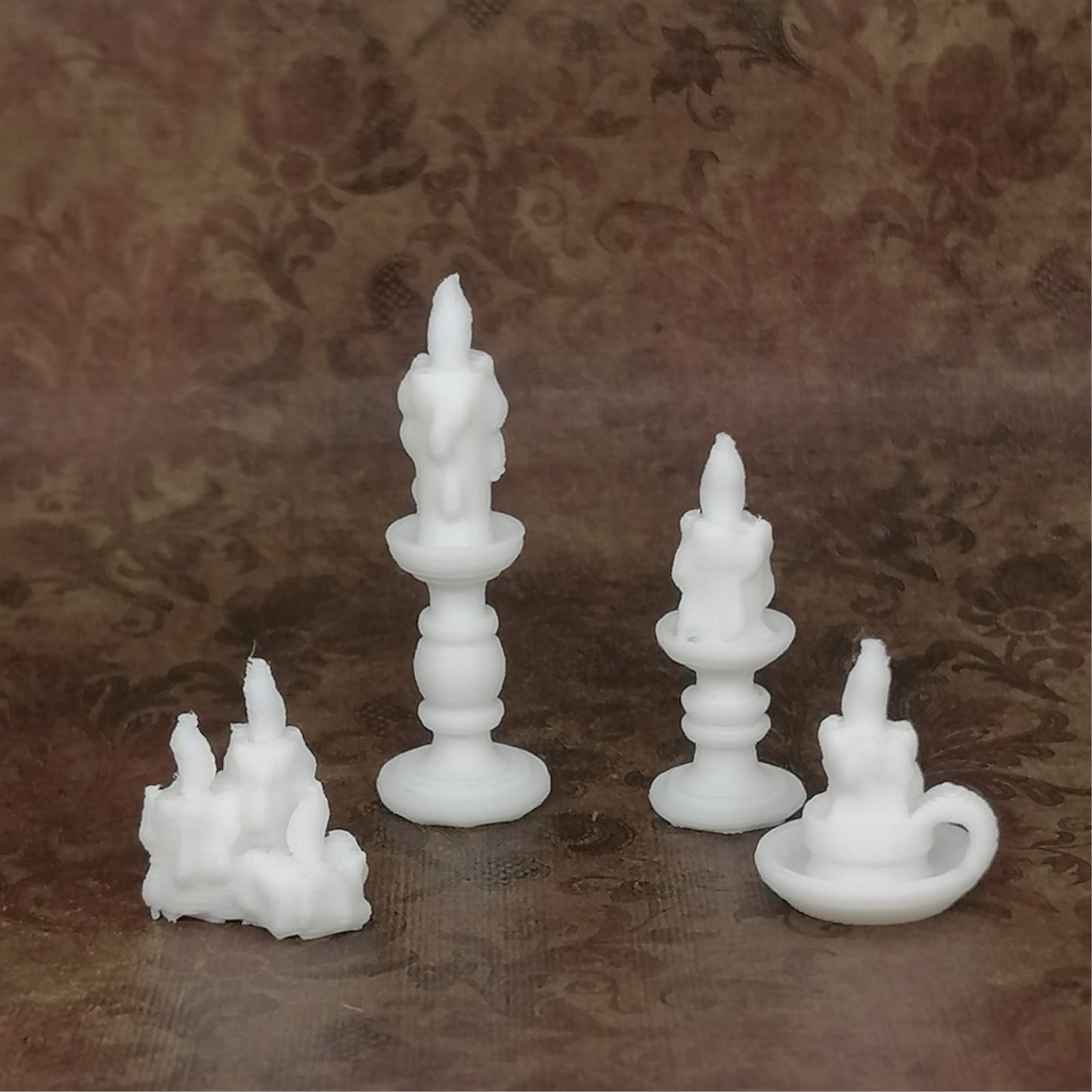 Miniatur Kerzenleuchter - Set2 unbemalt - Miniaturen