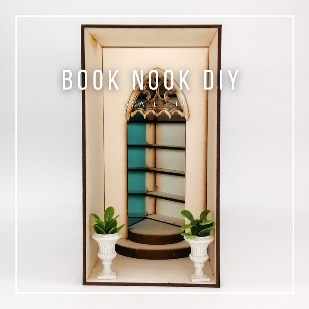 DIY Book Nook Kit Magische Bibliothek - Miniaturen