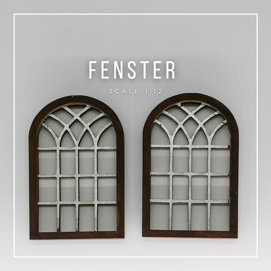 Two lattice windows miniatures