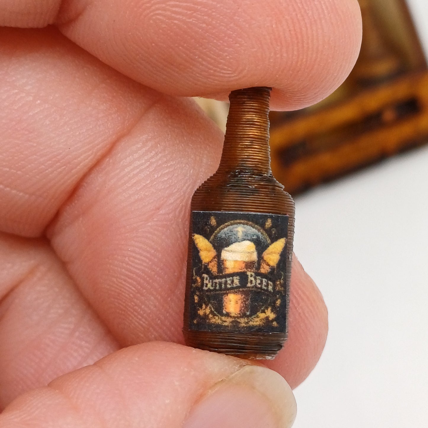 Beer bottles 1:12 scale miniatures