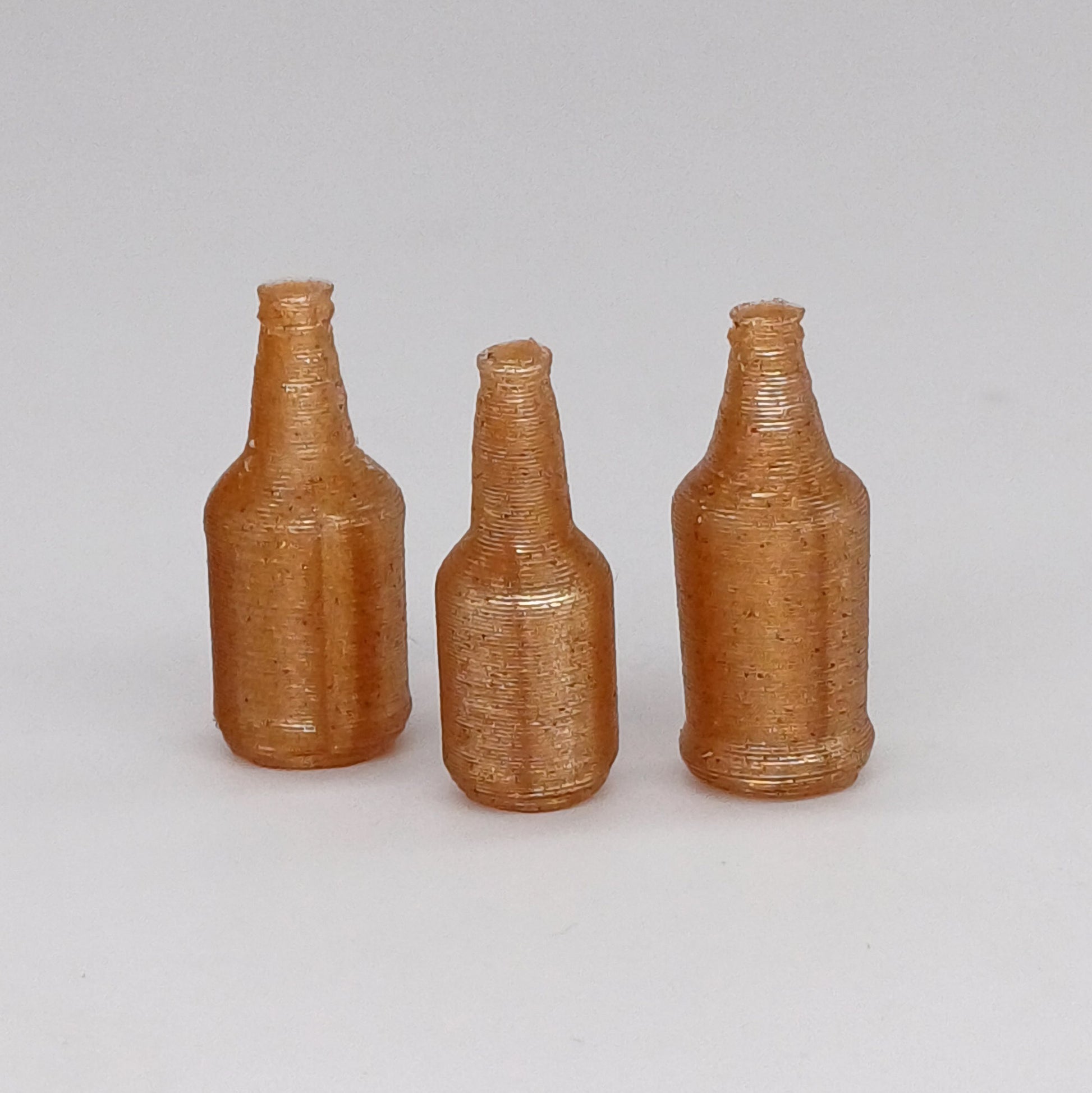 Bier Flaschen Miniaturen im Maßstab 1:12 - Flaschen Braun - Miniaturen