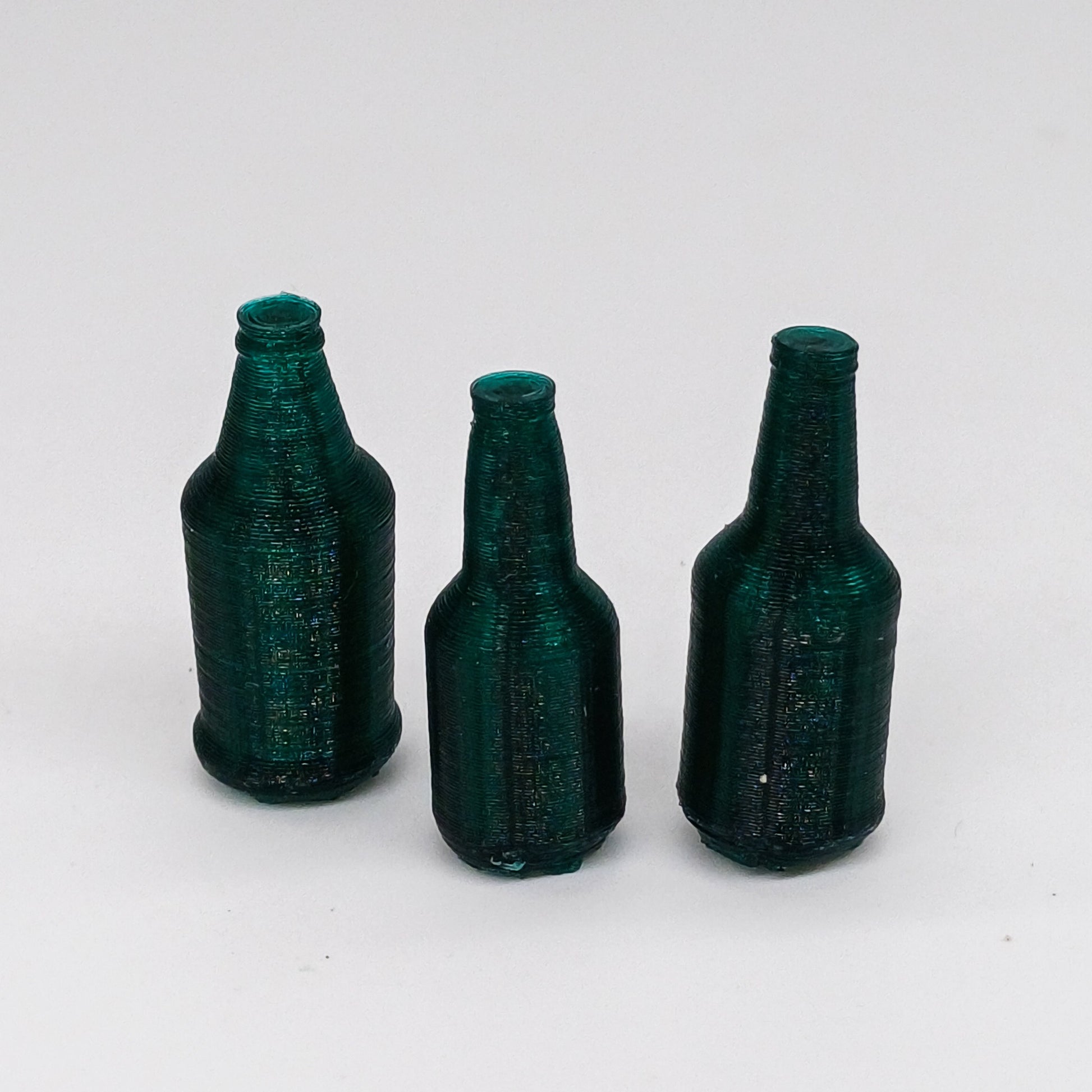Bier Flaschen Miniaturen im Maßstab 1:12 - Flaschen Grün - Miniaturen