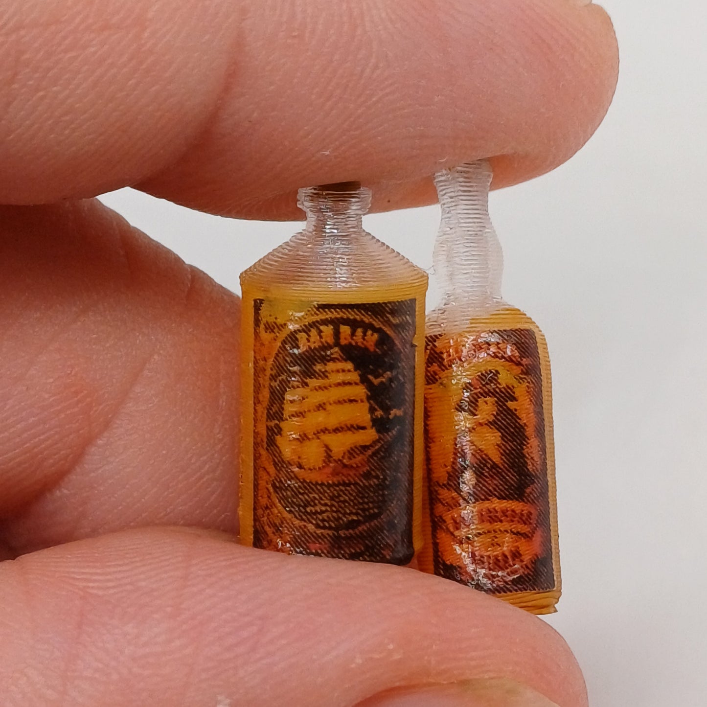 1:12 scale Miniatures Alcohol Bottles