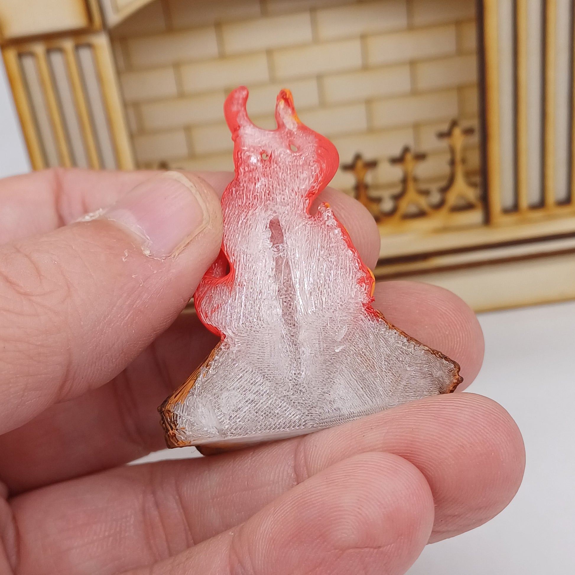 DIY Kamin mit Feuer im Maßstab 1:12 - Miniaturen