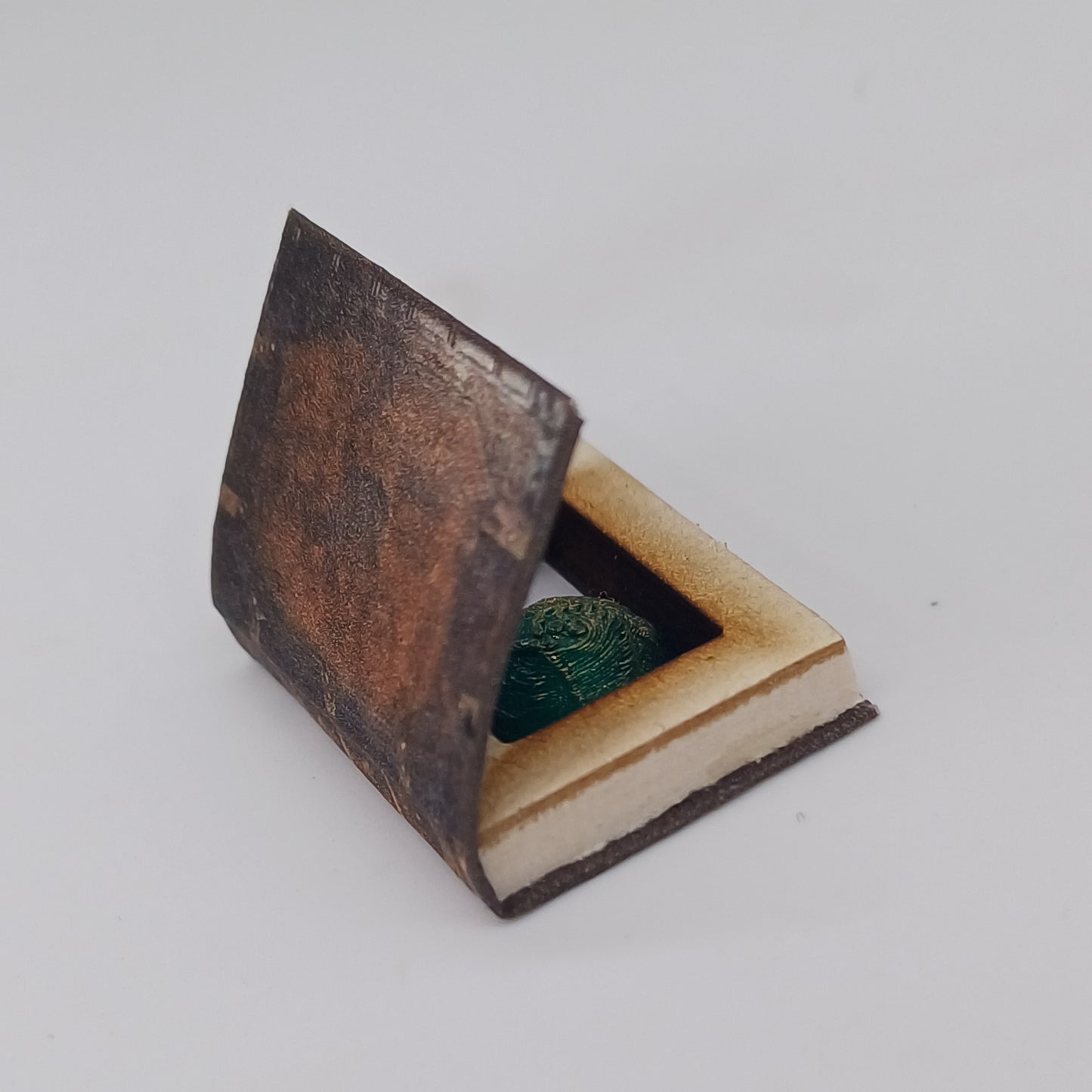 1:12 scale miniature book hiding place