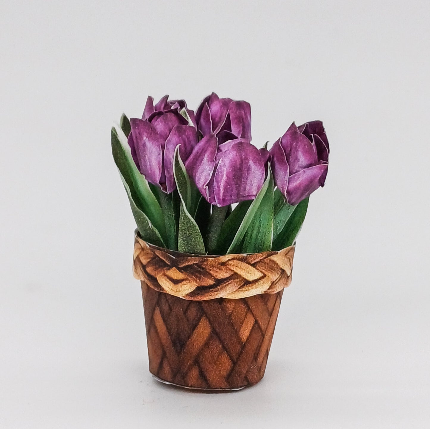 Miniatur Tulpen im Maßstab 1:12 zum Drucken und Basteln