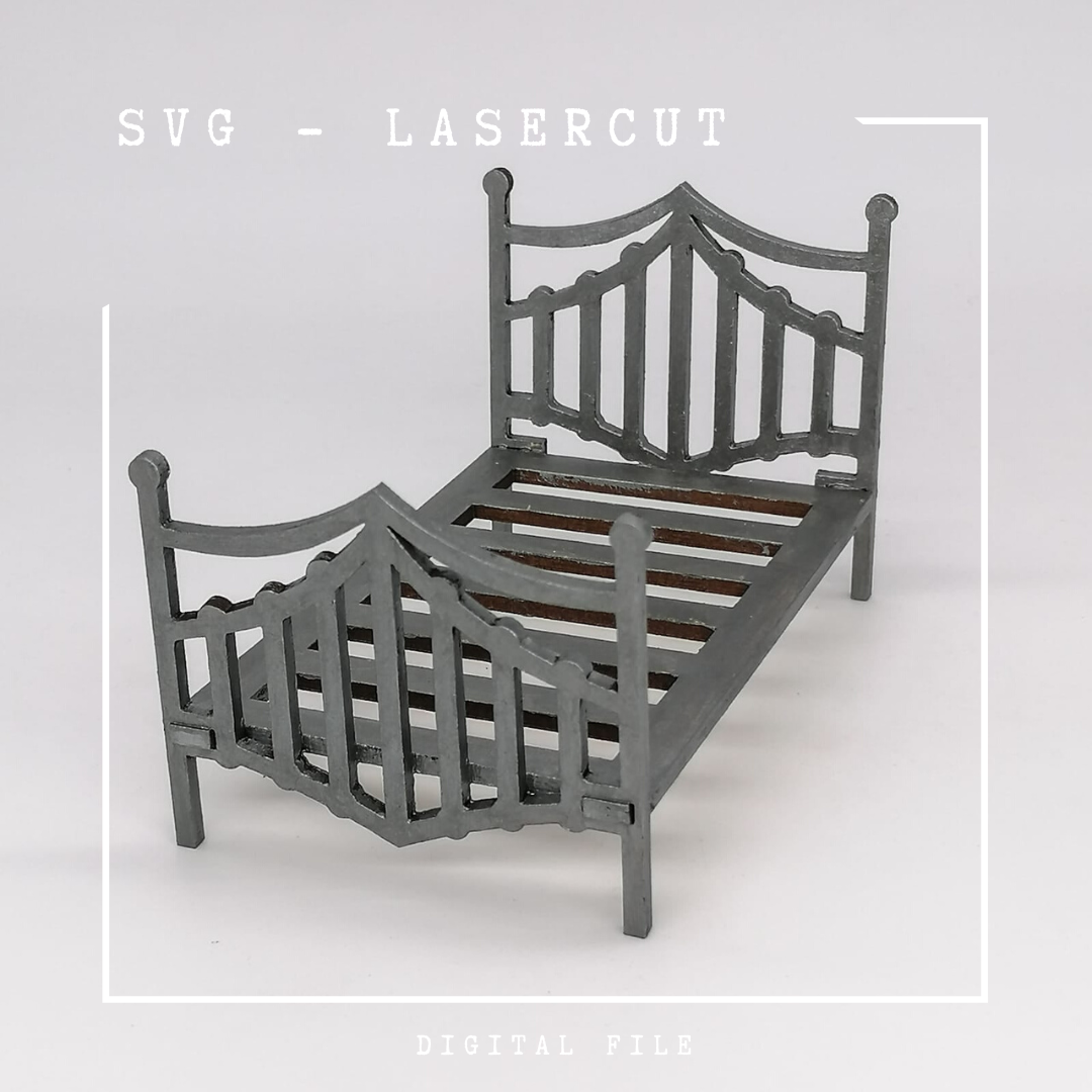 1:12 scale SVG digital download bed