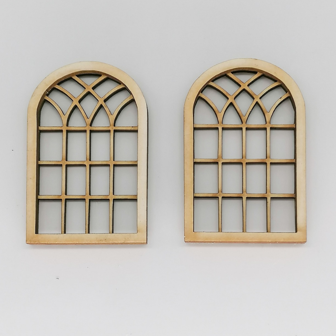 zwei Sprossenfenster Miniaturen