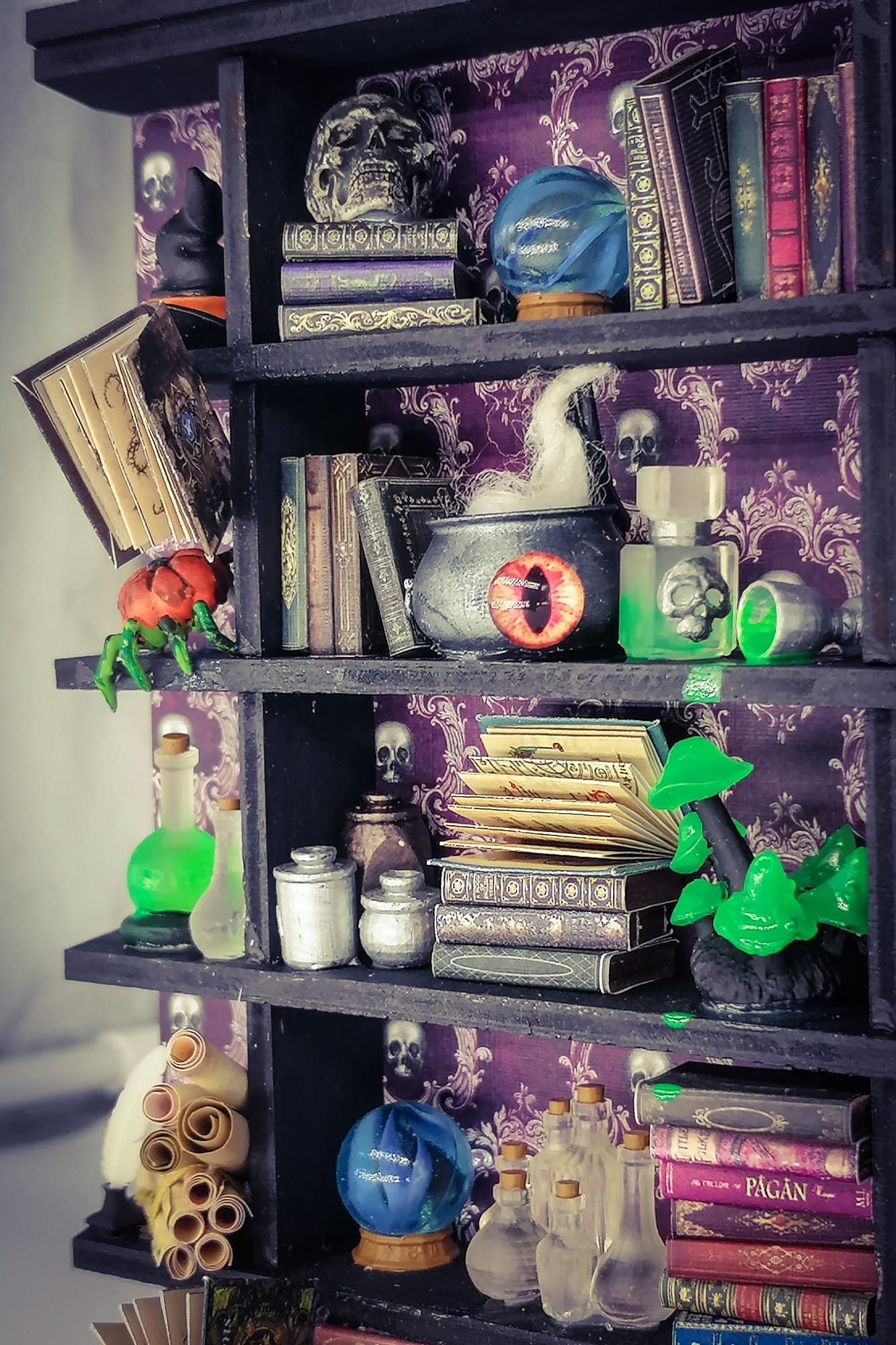 Boek Nook heksenbibliotheek kit met spiegel